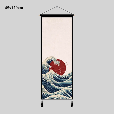 Tapiz de Pared Estilo Japonés para Sala de Estar - Image 3