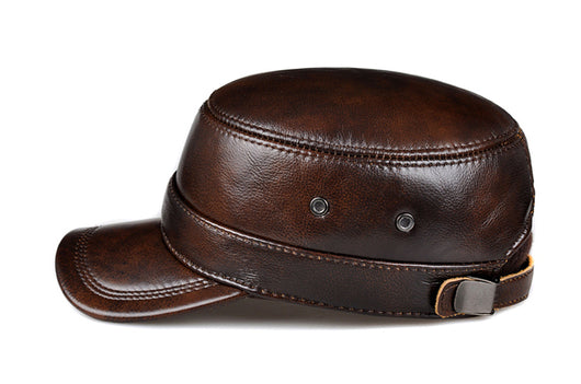 Chamarra de Cuero Genuino Cálida para Hombre Maduro - Image 3