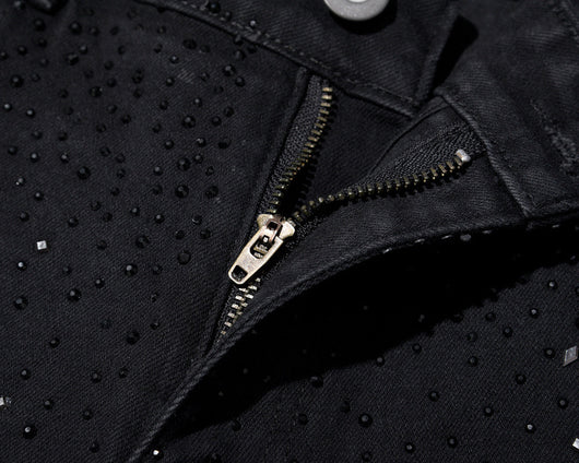 Jeans Casual Holgados con Tachuelas y Lavado Diamante - Image 17