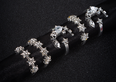 Pendientes Colgantes de Estrella con Borla Trasera - Image 11