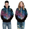 Sudadera Estampado 3D Estrellas con Capucha - Diseño Urbano Oversize