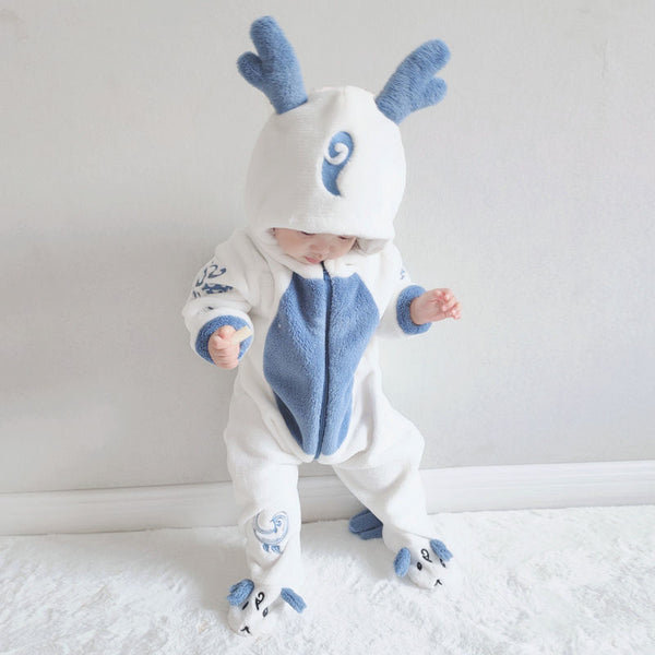 Pijama Enterizo de Otoño para Bebé con Diseño Animal