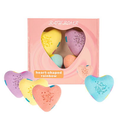 Bombas de Baño Arcoíris con Forma de Corazón - Image 7