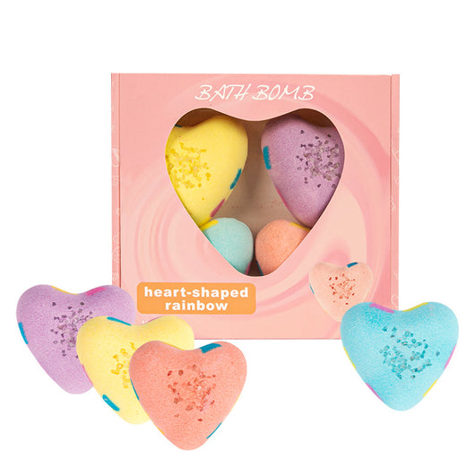 Bombas de Baño Arcoíris con Forma de Corazón - Image 7