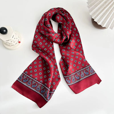 Pañuelo de Seda Reversible para Hombre con Estampado Doble Cara - Image 7