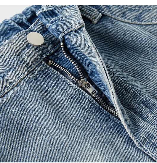 Jeans Rectos Anchos Estilo Americano para Hombre - Image 8