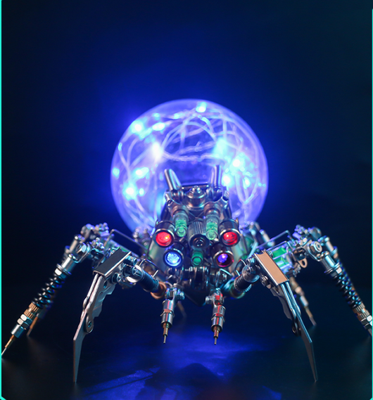Ornamento Araña Cyberpunk de Metal Artesanal - Decoración Futurista - Image 2