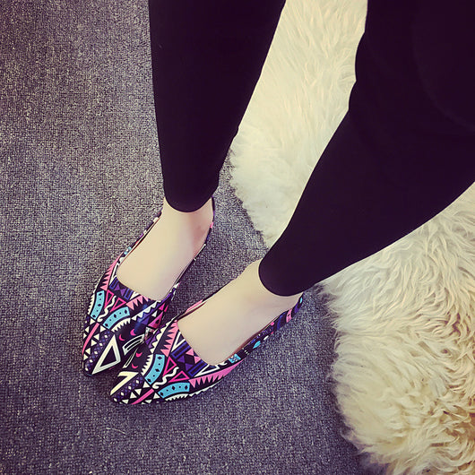 Zapatos Planos Estampados