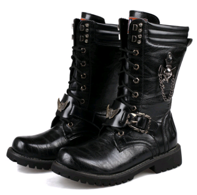 Botas Militares Vaqueras para Hombre - Estilo Tendencia