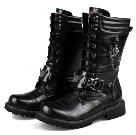 Botas Militares Vaqueras para Hombre - Estilo Tendencia
