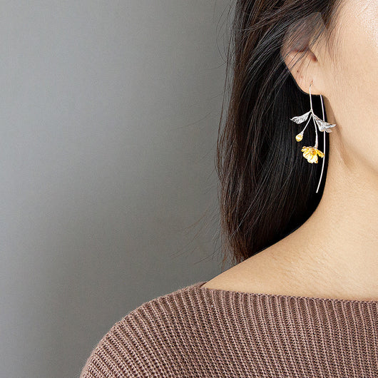 Aretes de Flor de Begonia - Image 5