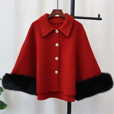 Capa Tejida Clásica para Otoño e Invierno - Elegancia y Calidez - Image 22