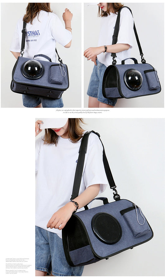 Bolsa Transportadora para Gatos - Mochila Cruzada Portátil para Mascotas - Image 24
