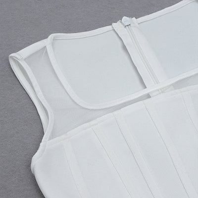 Vestido Mujer Silueta Esbelta Sin Cintura con Realce - Image 7