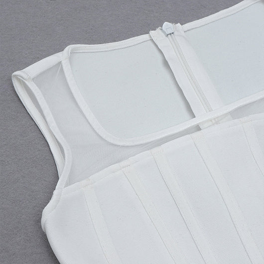 Vestido Mujer Silueta Esbelta Sin Cintura con Realce - Image 7