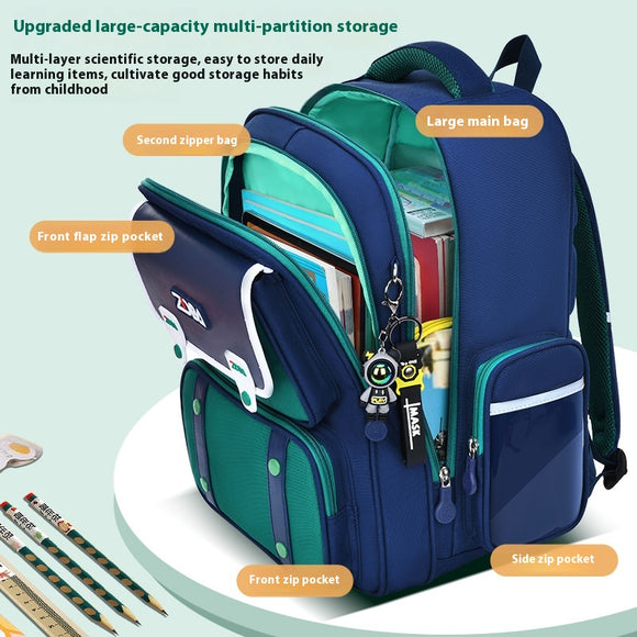 Mochila Escolar para Niños de Primaria Grados 3 a 6