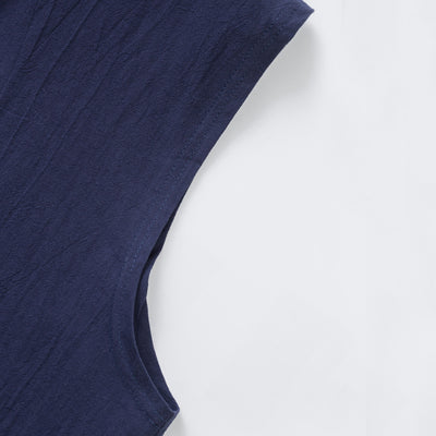 Camisa sin Mangas de Lino con Capucha para Hombre - Image 15