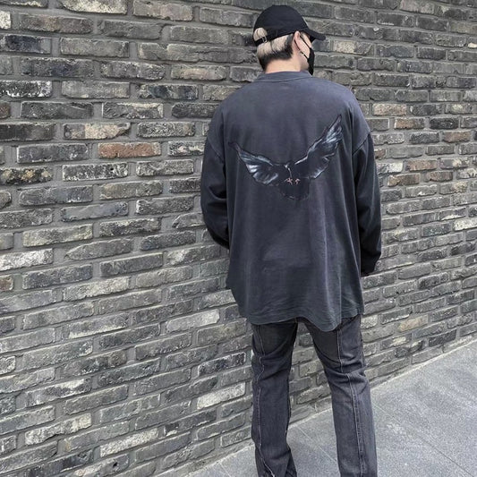 Playera Oversize Frog Drift Paloma Blanca Manga Larga - Image 2