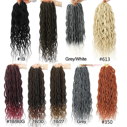Peluca Sintética Ondulada con Trenzas Twist Dirty Braid - Image 15
