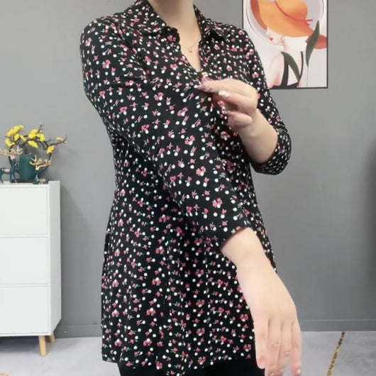 Blusa Floral Holgada Midi - Comodidad y Estilo - Image 8