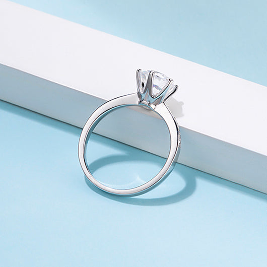 Anillo de Plata 925 con Moissanita de 2.0 Quilates Smart 2.0 - Image 11