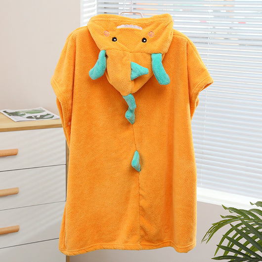 Bata de Baño Infantil Absorbente con Capucha Diseño Dinosaurio - Image 5