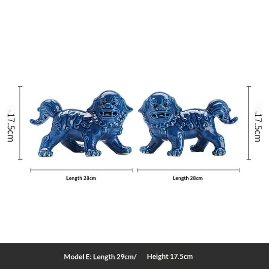 Ornamentos de León en Cerámica Refractaria para Feng Shui - Image 6