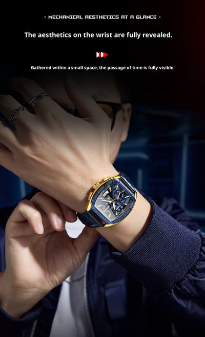 Reloj de Hombre con Correa de Acero y Esfera Luminosa - Image 9