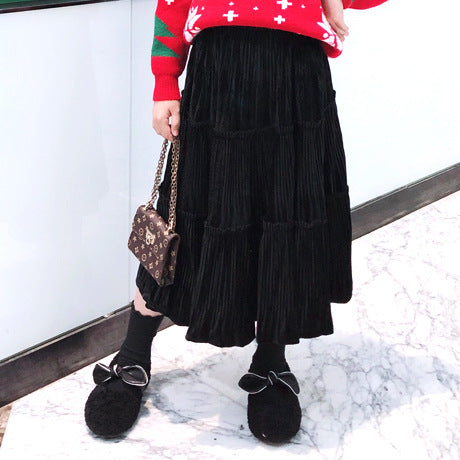 Falda de Terciopelo para Niñas - Elegancia y Comodidad - Image 5