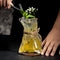 Vaso de Cristal Transparente con Diseño Origami