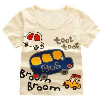 Playera Infantil Unisex Autobús Escolar Cartoon 100% Algodón - Image 12