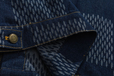 Chaqueta Plaid con Estampado de Letras - Tendencia Moderna para Hombre - Image 14