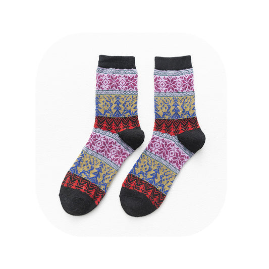Calcetines Navideños Reversibles de Lana de Conejo - Image 2