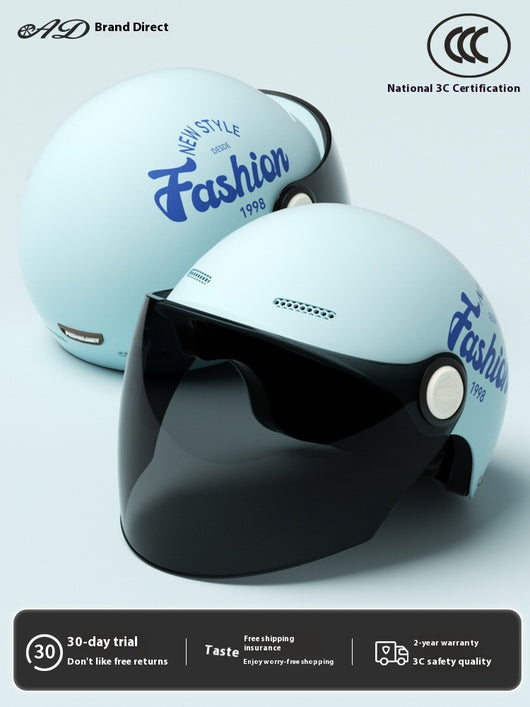 Casco Moto Semintergral Batería Universal Cuatro Estaciones - Image 8