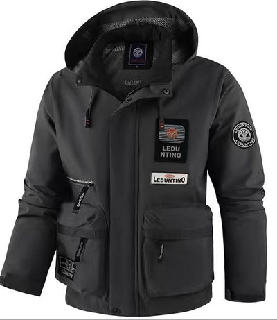Chaqueta de Trabajo Tipo Piloto con Capucha para Hombre - Image 3