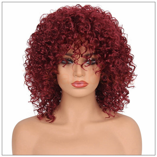 Peluca Rizada Negra Esponjosa Talla Pequeña - Image 11