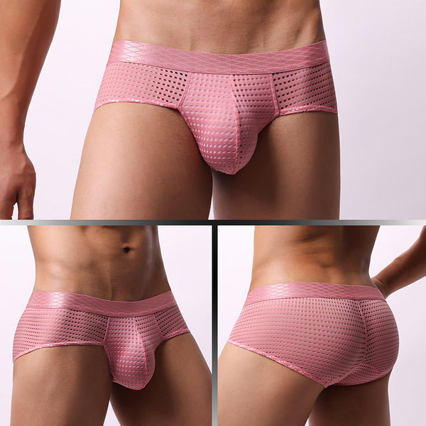Calzoncillos Tipo Boxer de Malla Cintura Baja para Hombre