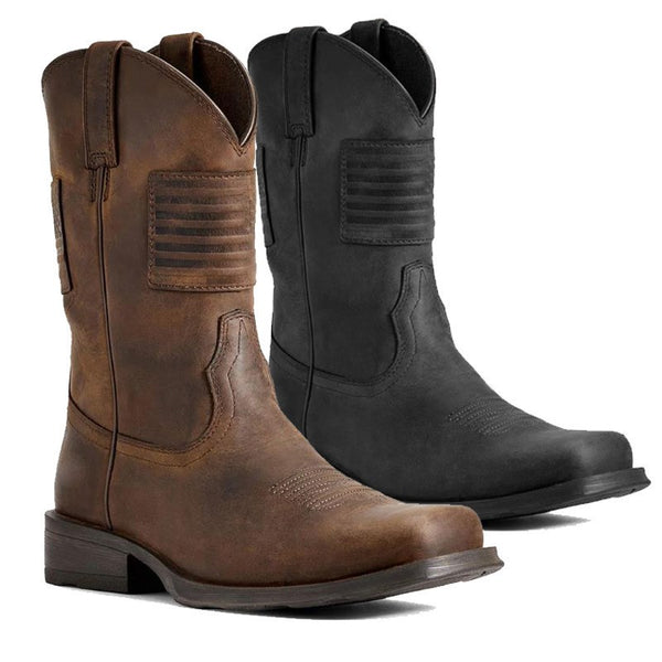Botas Caballero Medianas Tacón Bajo Talla 38-48