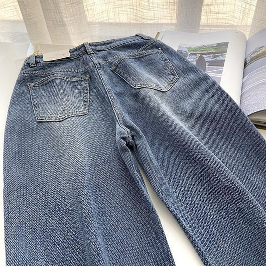 Jeans Rectos Azul Retro para Mujer - Image 19