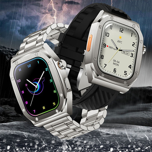 Reloj Deportivo de Acero con Doble Correa