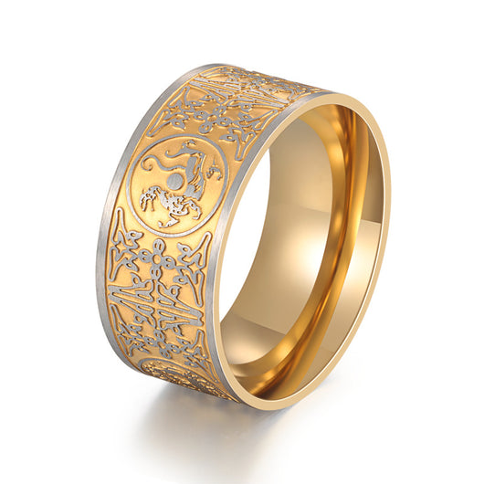 Anillo Giratorio de los Cuatro Bestias Mitológicas Chinas para Hombre - Image 6