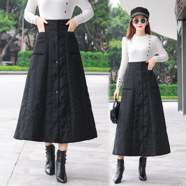 Falda Midi Acolchada