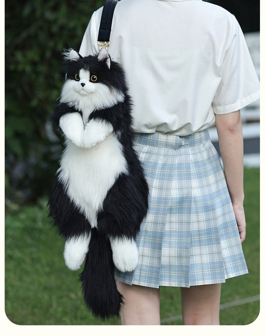 Bolsa Peluche Gato Lechero Adorable - Juguete Suave - Image 14