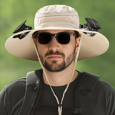 Gorra Pesquera con Ventilador Solar y Batería de Larga Duración - Image 7
