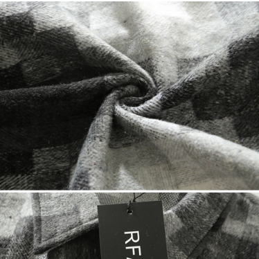 Camisa Cuadros Hombre Suelta Estilo Coreano