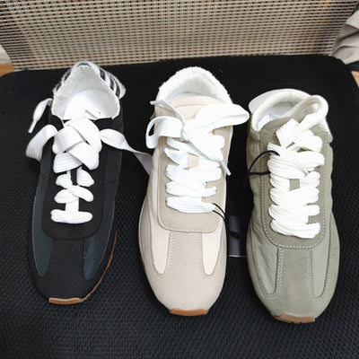 Zapatos Estilo Dad Beige con Costuras Retro - Comodidad Suave - Image 17