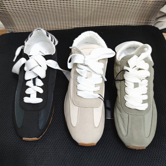 Zapatos Estilo Dad Beige con Costuras Retro - Comodidad Suave - Image 17