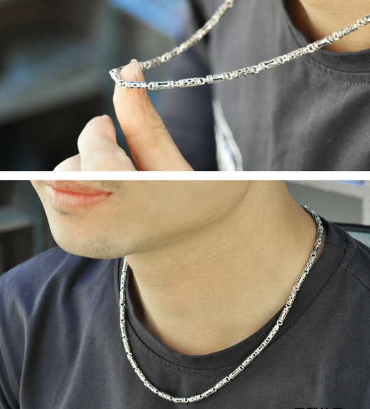 Collar de Plata 925 para Hombre - Cadena Gruesa Estilo Retro - Image 4