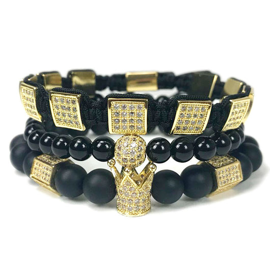 Set de 3 Pulseras para Hombre con Piedras Naturales - Image 7