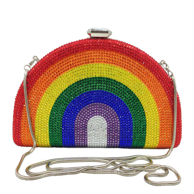 Cartera Clutch Diamante Arcoíris - Image 12